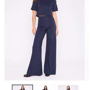 Ripley Radar Wide Leg Pants Navy